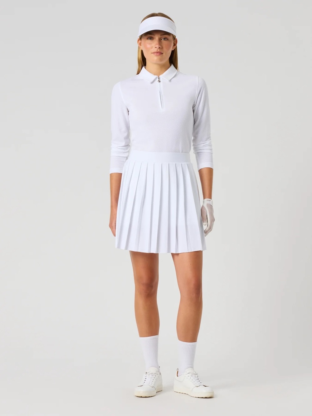 Daily Sports Women's White Pleated Golf Skort